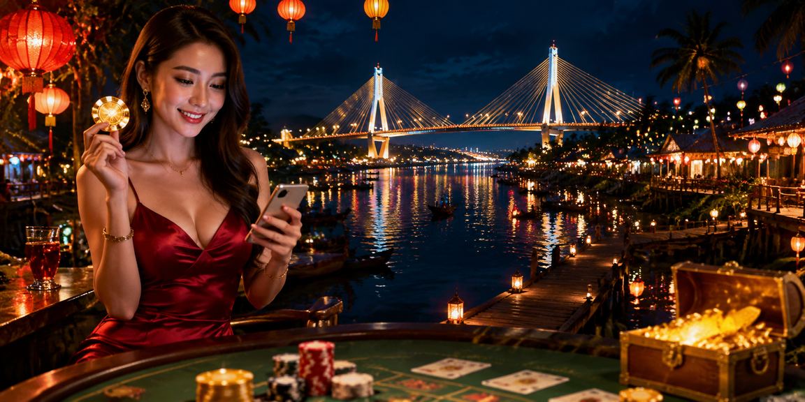 Không khí lễ hội và baccarat tại Cần Thơ ban đêm