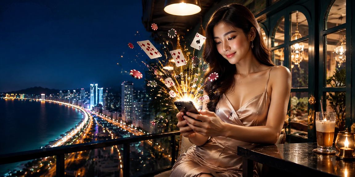 Người chơi thư giãn với trò chơi bài tại quán cà phê Nha Trang